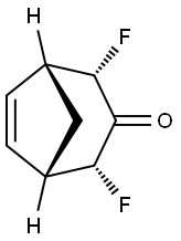 Bicyclo[3.2.1]oct-6-en-3-one, 2,4-difluoro-, (1R,2S,4R,5S)-rel- (9CI) Structure