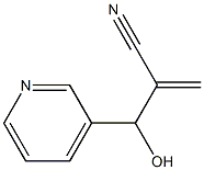 2-[ヒドロキシ(3-ピリジニル)メチル]アクリロニトリル 化学構造式