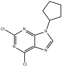 2,6-dichloro-9-cyclopentyl-9H-purine Structure