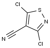 3,5 - 二氯异噻唑-4 - 甲腈, 2120-82-3, 结构式