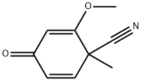 2,5-Cyclohexadiene-1-carbonitrile,2-methoxy-1-methyl-4-oxo-(9CI) 结构式