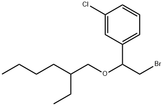 [α-(Bromomethyl)-m-chlorobenzyl](2-ethylhexyl) ether,21270-02-0,结构式