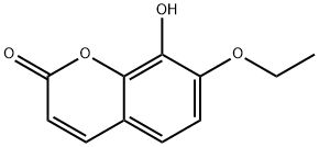 2H-1-Benzopyran-2-one,7-ethoxy-8-hydroxy-(9CI) Struktur