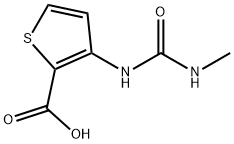 2-Thiophenecarboxylicacid,3-[[(methylamino)carbonyl]amino]-(9CI) Struktur