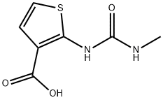 3-Thiophenecarboxylicacid,2-[[(methylamino)carbonyl]amino]-(9CI) Struktur