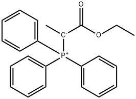 2-(triphenyl-phosphanylidene)-propionic acid ethyl ester Struktur