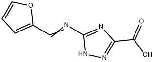 1H-1,2,4-Triazole-3-carboxylicacid,5-[(2-furanylmethylene)amino]-(9CI) Struktur