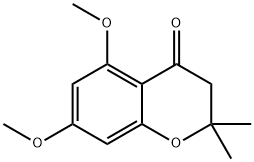 2,3-Dihydro-5,7-dihydroxy-2,2,6-trimethyl-4H-1-benzopyran-4-one, derivative of,21421-65-8,结构式