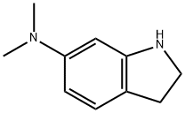 1H-Indol-6-amine,2,3-dihydro-N,N-dimethyl-(9CI) 结构式