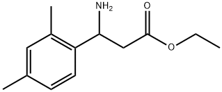 ethyl 3-amino-3-(2,4-dimethylphenyl)propanoate, 21464-56-2, 结构式