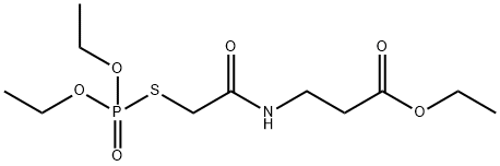 N-[[(Diethoxyphosphinyl)thio]acetyl]-β-alanine ethyl ester 结构式