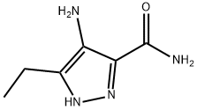 1H-Pyrazole-3-carboxamide,4-amino-5-ethyl-(9CI) 化学構造式