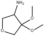 3-Furanamine,tetrahydro-4,4-dimethoxy-(9CI) Structure