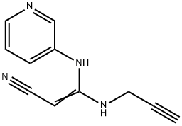2-Propenenitrile,3-(2-propynylamino)-3-(3-pyridinylamino)-(9CI) 结构式