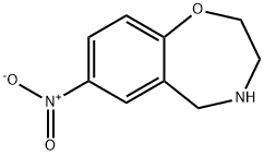 2,3,4,5-Tetrahydro-7-nitro-1,4-benzoxapine, 216008-29-6, 结构式