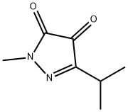 1H-Pyrazole-4,5-dione,1-methyl-3-(1-methylethyl)-(9CI) 结构式