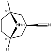 8-Azabicyclo[3.2.1]octane-3-carbonitrile,1-methyl-,(1R,3S,5S)-rel-(9CI) Structure