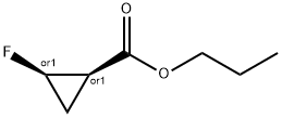 Cyclopropanecarboxylic acid, 2-fluoro-, propyl ester, (1R,2R)-rel- (9CI),216872-00-3,结构式