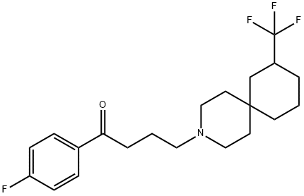 4'-Fluoro-γ-[8-(trifluoromethyl)-3-azaspiro[5.5]undec-3-yl]butyrophenone,21704-21-2,结构式