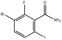 3-溴-2-氟-6-碘苯甲酰胺, 217816-60-9, 结构式