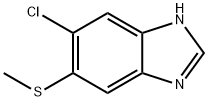 1H-Benzimidazole,5-chloro-6-(methylthio)-(9CI) Struktur