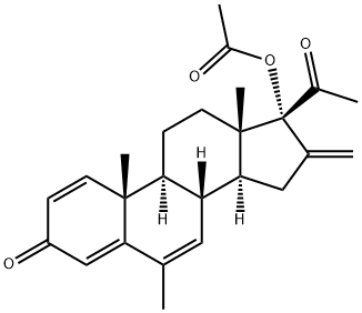 1-dehydromelengestrol acetate,21813-74-1,结构式