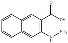 2-Naphthalenecarboxylicacid,3-hydrazino-(9CI) Structure