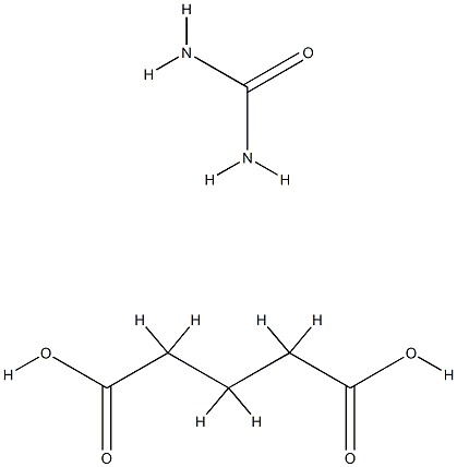 glutaric acid, compound with urea (1:1) Structure