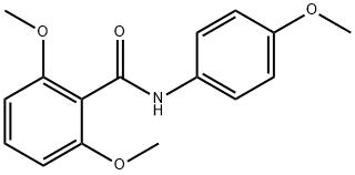 2,6-DIMETHOXY-N-(4-METHOXYPHENYL)BENZAMIDE 结构式