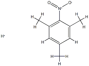 Mesitylene,  2-nitro-,  conjugate  acid  (8CI) Structure