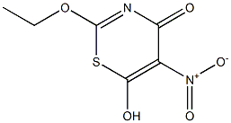 6H-1,3-Thiazin-6-one,2-ethoxy-4-hydroxy-5-nitro-(9CI) Struktur