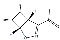 Ethanone, 1-[(1R,5R,6S,7R)-6,7-dimethyl-2-oxa-3-azabicyclo[3.2.0]hept-3-en- Struktur