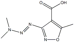 4-Isoxazolecarboxylicacid,3-(3,3-dimethyl-1-triazenyl)-5-methyl-(9CI) Structure