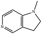 1H-Pyrrolo[3,2-c]pyridine,2,3-dihydro-1-methyl-(9CI) Struktur