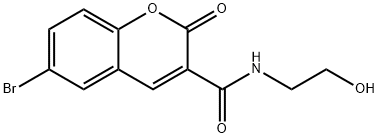 6-bromo-N-(2-hydroxyethyl)-2-oxo-2H-chromene-3-carboxamide,2199-81-7,结构式