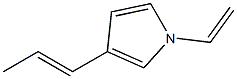 1H-Pyrrole,1-ethenyl-3-(1-propenyl)-(9CI) Structure