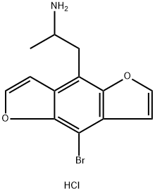 Bromo-DragonFLY (hydrochloride), 219986-78-4, 结构式