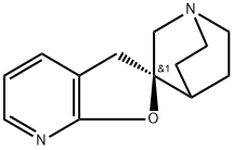 (2R)-1′,4′-エチレンスピロ[フロ[2,3-b]ピリジン-2(3H),3′-ピペリジン] 化学構造式