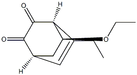 Bicyclo[2.2.2]oct-5-ene-2,3-dione, 8-ethoxy-5-ethyl-, (1R,4R,8R)-rel- (9CI),220304-76-7,结构式