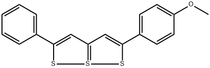 2-(4-メトキシフェニル)-5-フェニル[1,2]ジチオロ[1,5-b][1,2]ジチオール-7-SIV 化学構造式