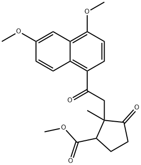 (13ξ)-3,6-Dimethoxy-11,14-dioxo-8,14-secoestra-1,3,5,7,9-pentene-17-carboxylic acid methyl ester,22045-38-1,结构式