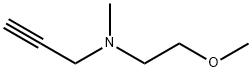 N-(2-甲氧基乙基)-N-甲基-2-丙炔-1-胺,220699-99-0,结构式