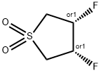 Thiophene, 3,4-difluorotetrahydro-, 1,1-dioxide, (3R,4S)-rel- (9CI) 结构式