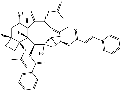 13-O-CINNAMOYLBACCATIN III, 220932-65-0, 结构式