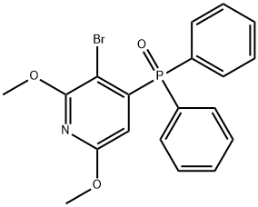 (3-BroMo-2,6-diMethoxy-4-pyridyl)diphenylphosphine oxide Struktur