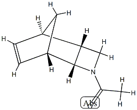 3-Azatricyclo[4.2.1.02,5]non-7-ene, 3-acetyl-, (1R,2S,5S,6S)-rel- (9CI) 化学構造式