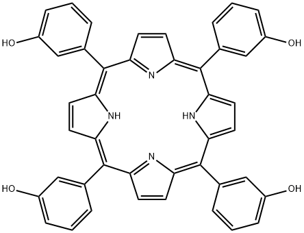 5,10,15,20-tetra(3-hydroxyphenyl)porphyrin Structure