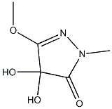 3H-Pyrazol-3-one,2,4-dihydro-4,4-dihydroxy-5-methoxy-2-methyl-(9CI) 结构式