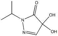 3H-Pyrazol-3-one,2,4-dihydro-4,4-dihydroxy-2-(1-methylethyl)-(9CI) Structure