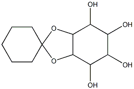 2,3-O-cyclohexylidene-myo-inositol 结构式